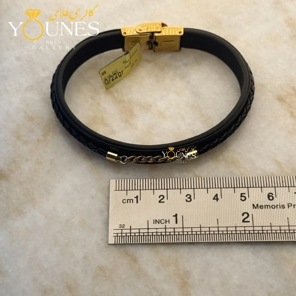 دستبند طلا چرم کارتیر cartier 6